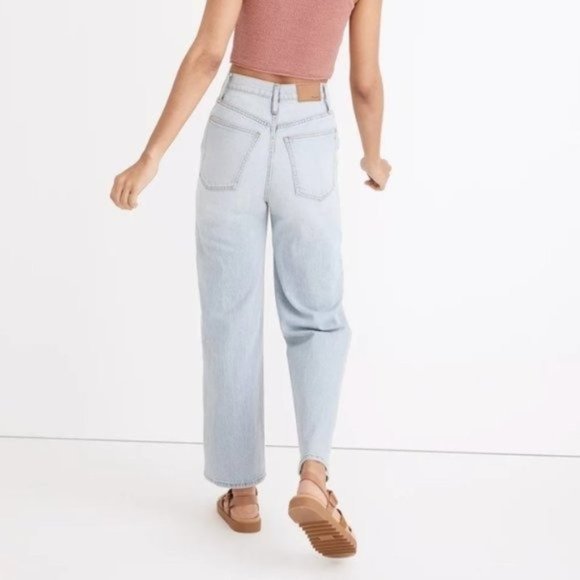 Madewell Blue Flare Wide Leg Jeans - Picture 2 of 8